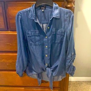 Women’s chambray button up